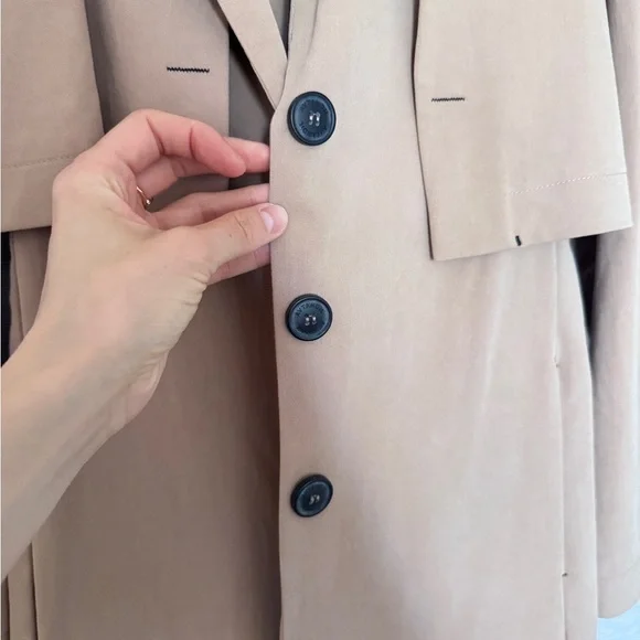 AVTANDIL 2 in 1 Trench Coat In Beige Sz. S - Picture 9 of 16